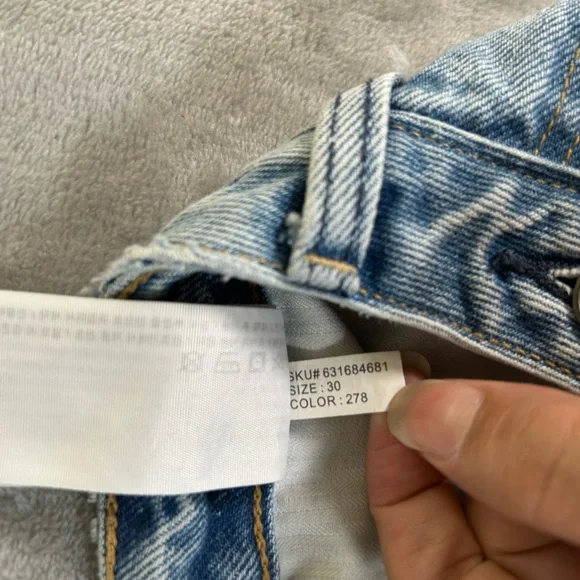 Abercrombie & fitch distressed denim pencil skirt - Picture 8 of 9